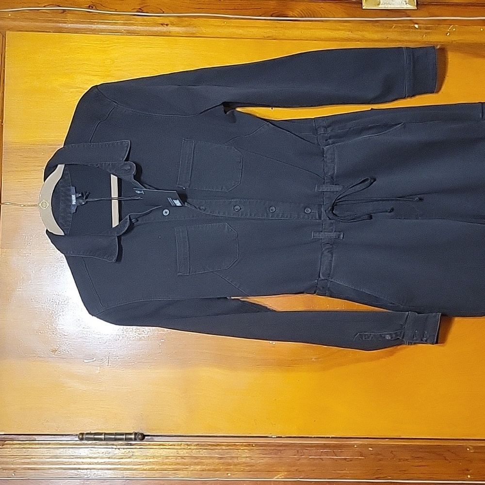 NWT Paige Christy Black Denim Jumpsuit  Size 8